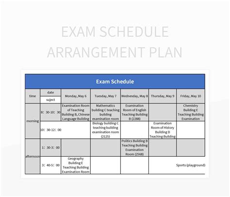 Check Exam Time Table .